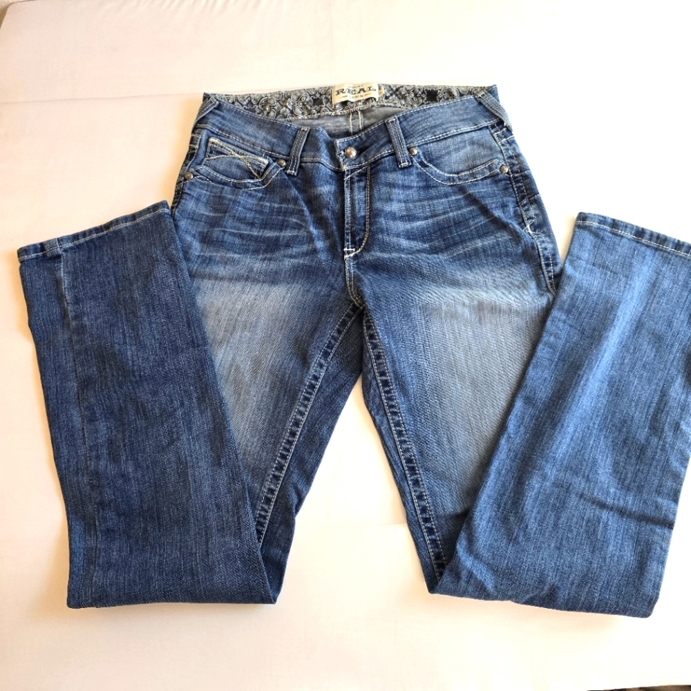 Ariat Mid Rise Straight Denim Jeans
